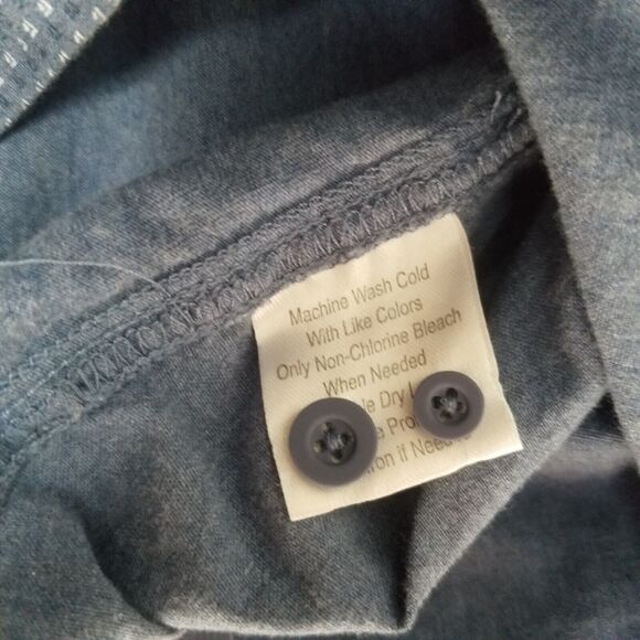 Joseph Abboud JOE Slim Fit Mens Medium Short Sleeve Button Down Shirt - Picture 7 of 7